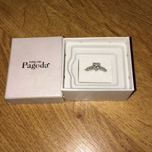 Silver heart ring
